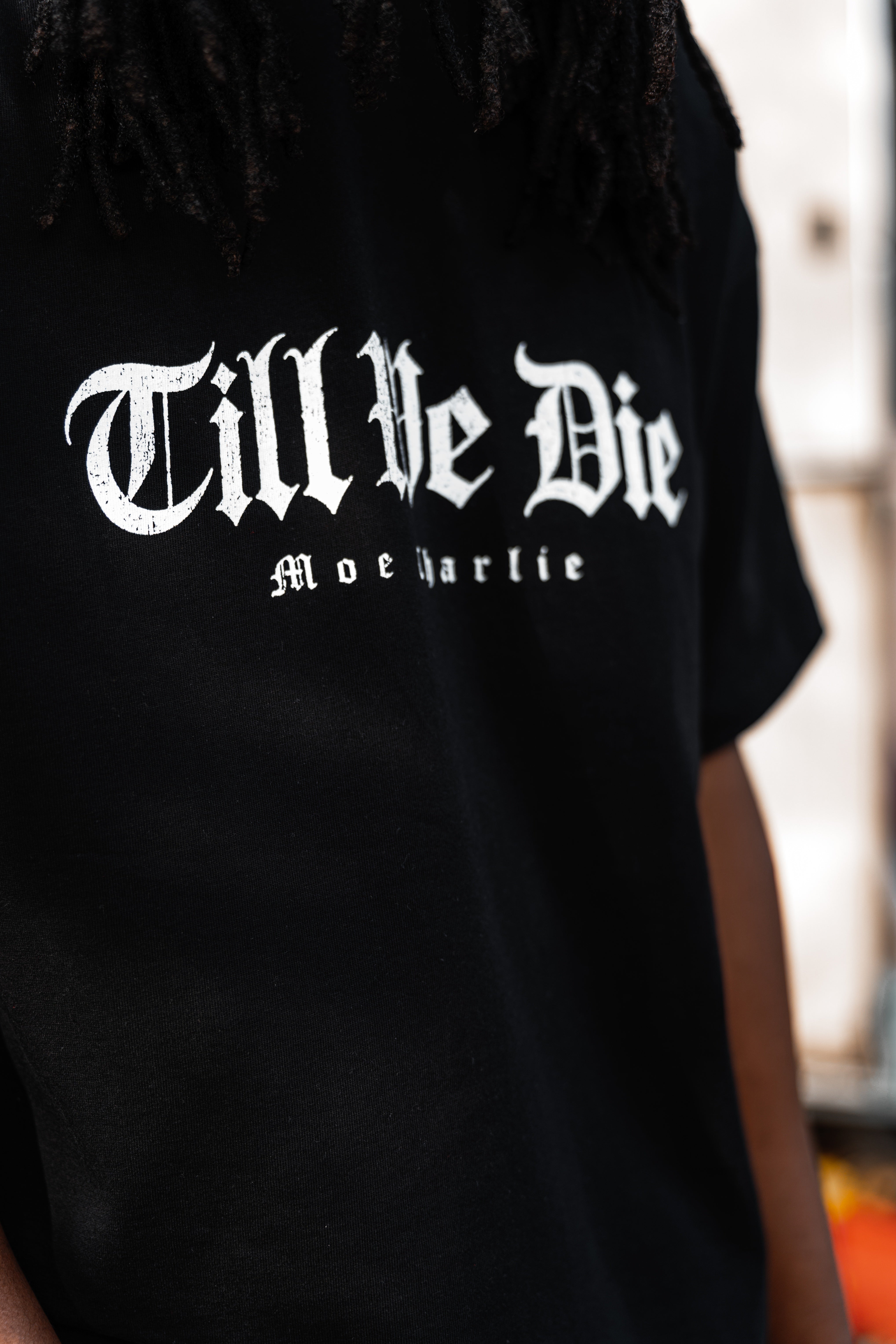 Till We Die Oversize T-Shirt in Schwarz