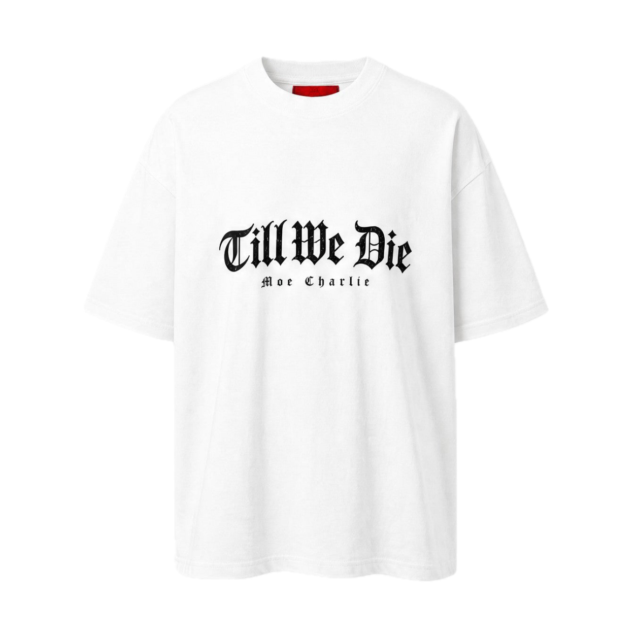 Till We Die Oversize T-Shirt in Weiß