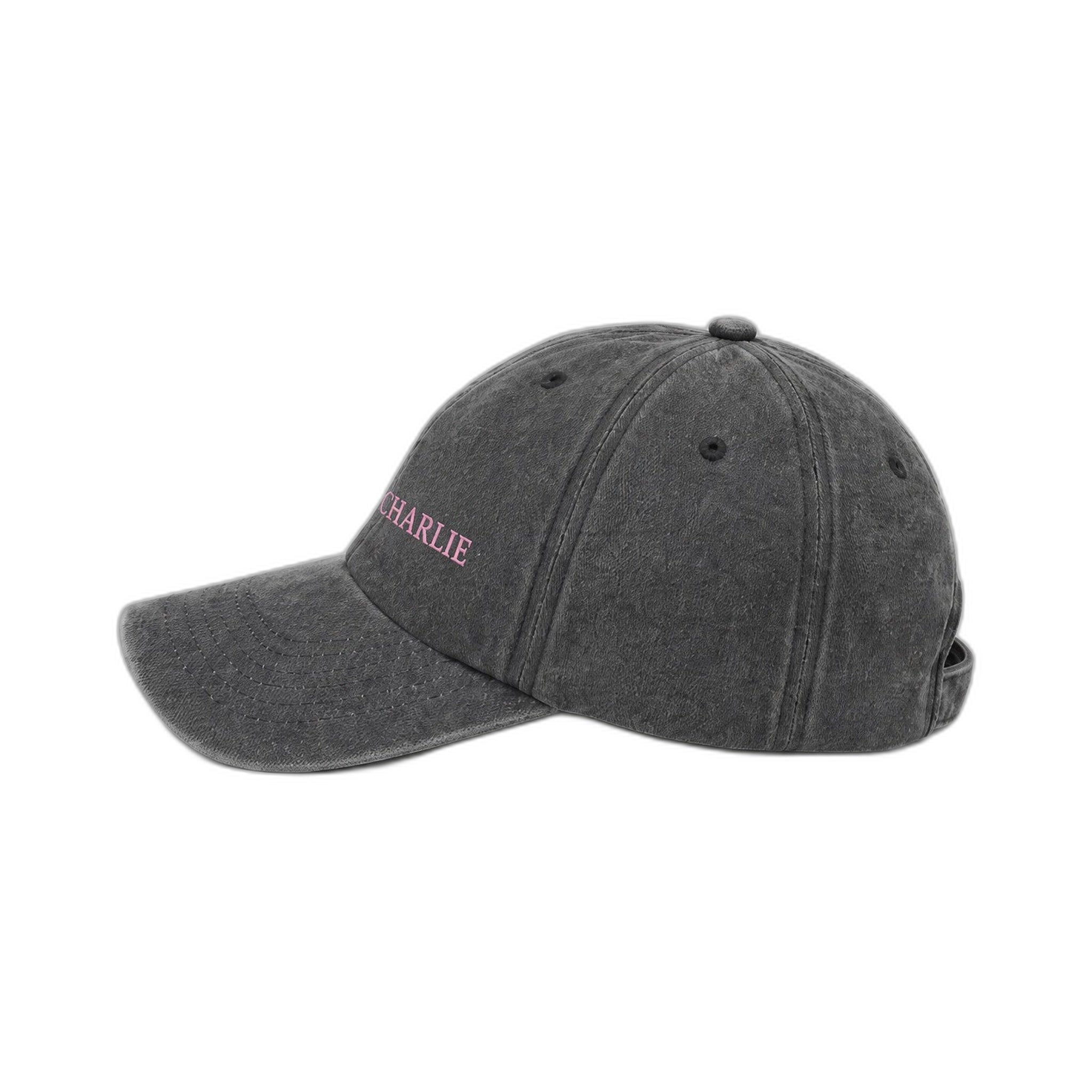 MOE CHARLIE Vintage Cap in Schwarz