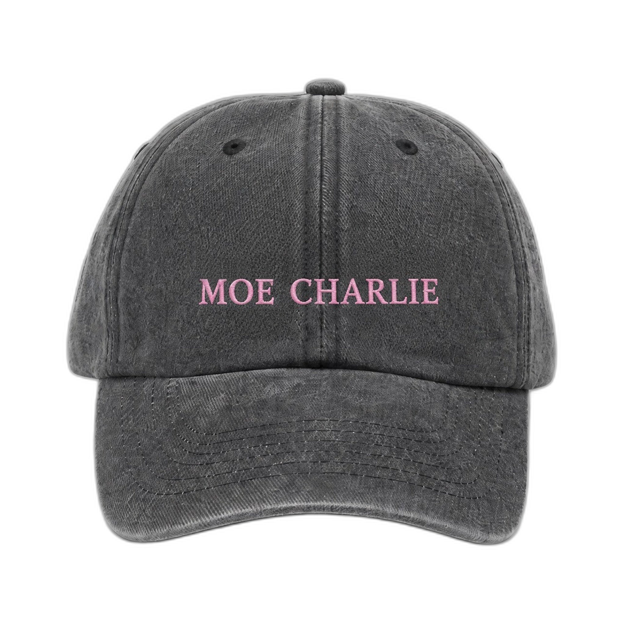 MOE CHARLIE Vintage Cap in Schwarz