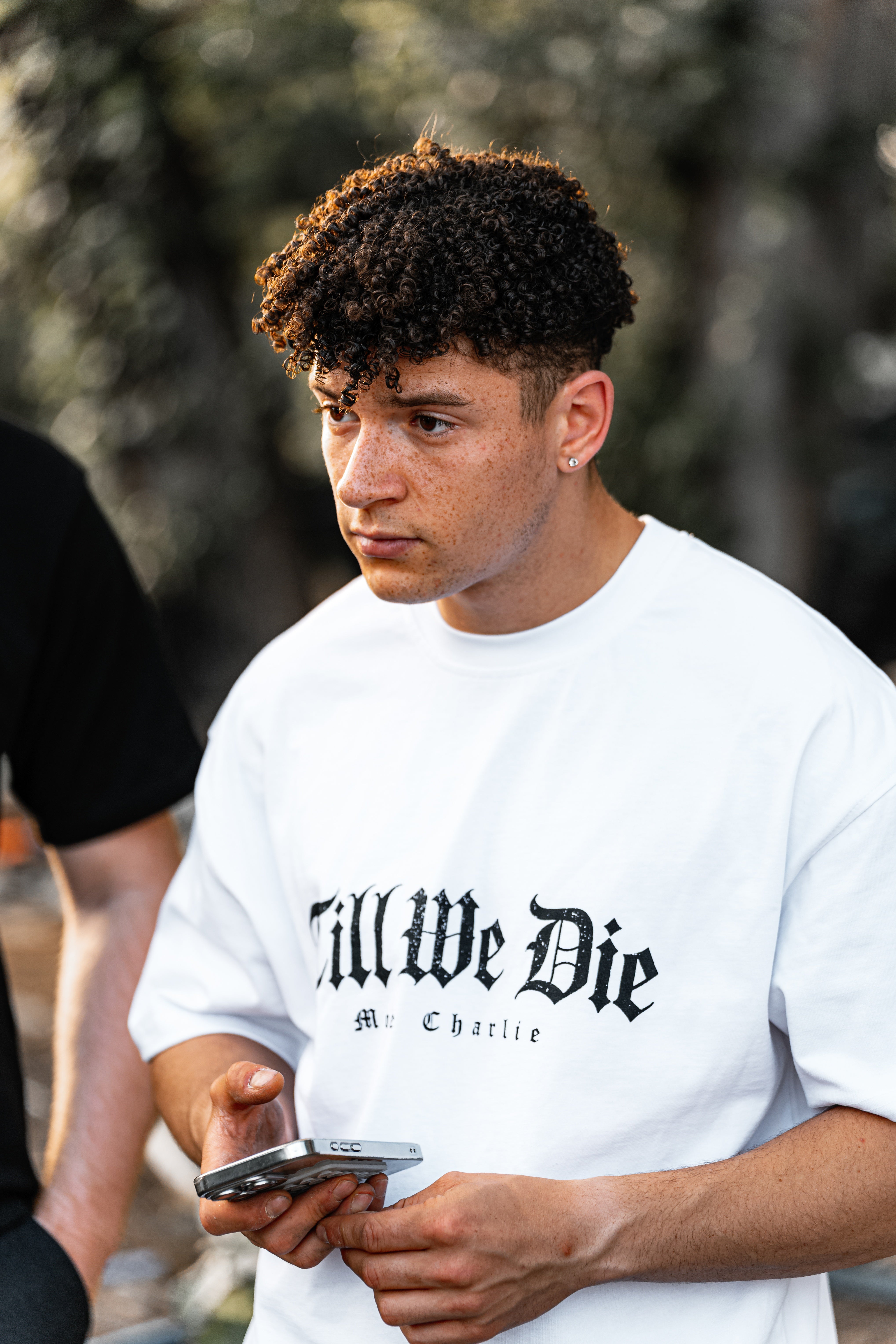 Till We Die Oversize T-Shirt in Weiß