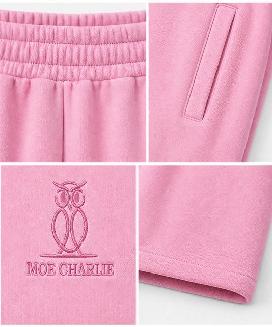 Baggy Fit Jogger in Pink