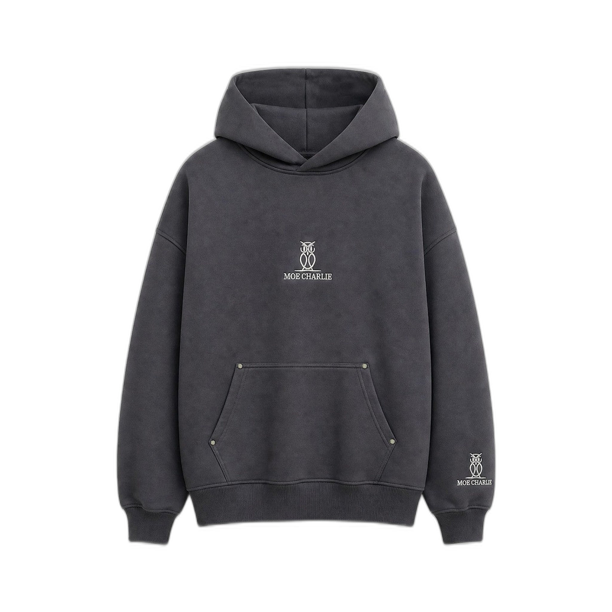 MOE CHARLIE Hoodie in Grau