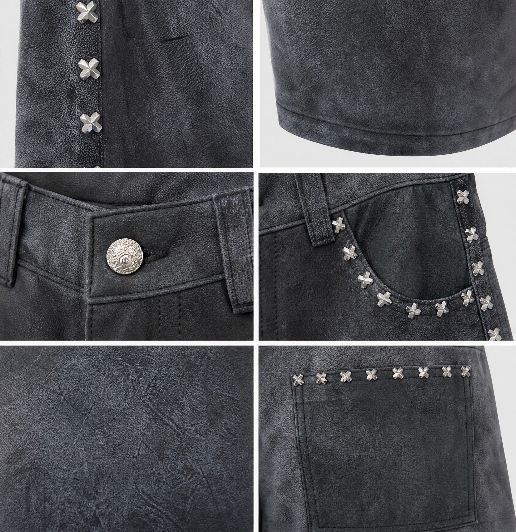 Real Lamb Leather Jorts - Handmade by Moe