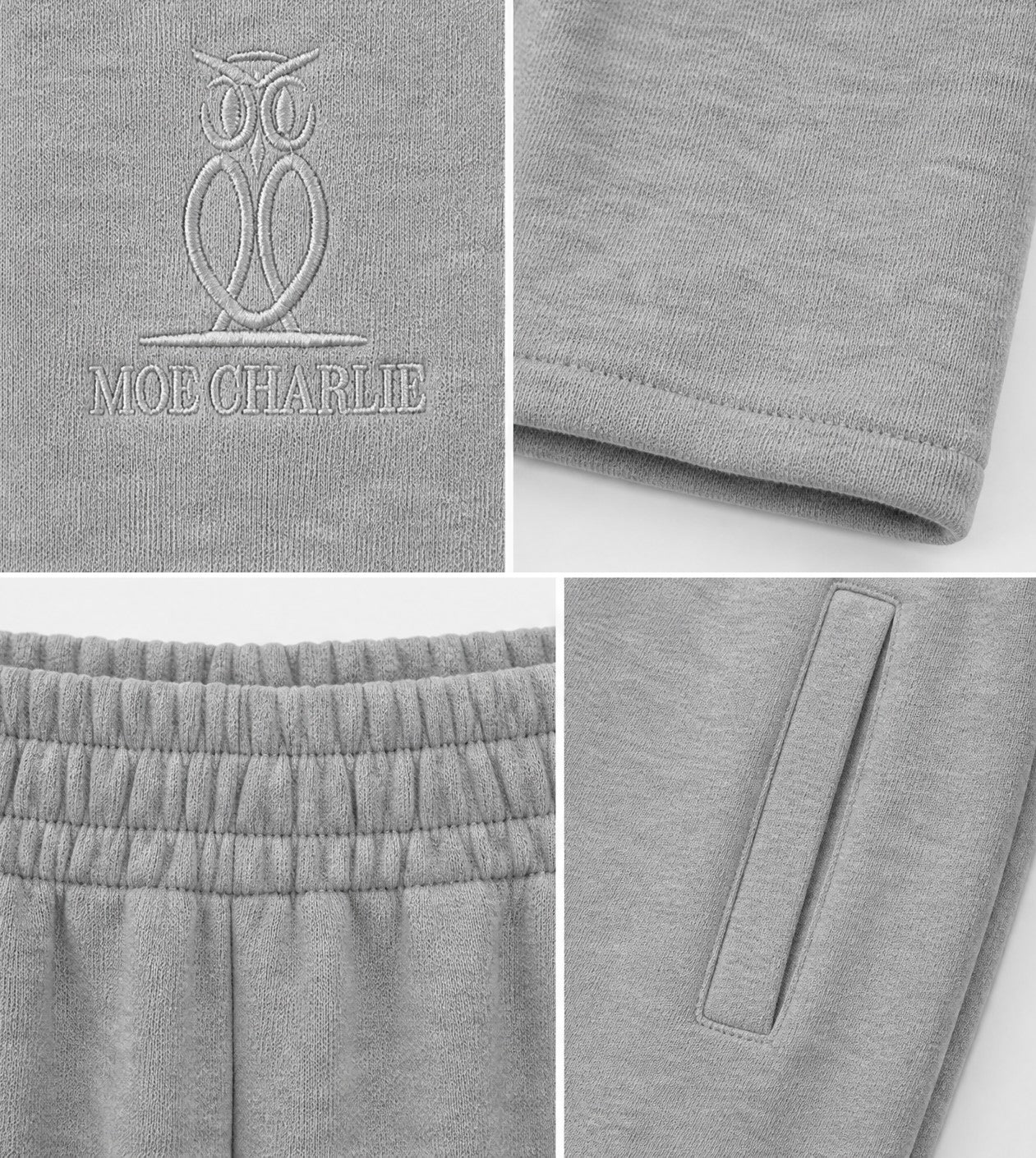 Baggy Jogger in Hellgrau