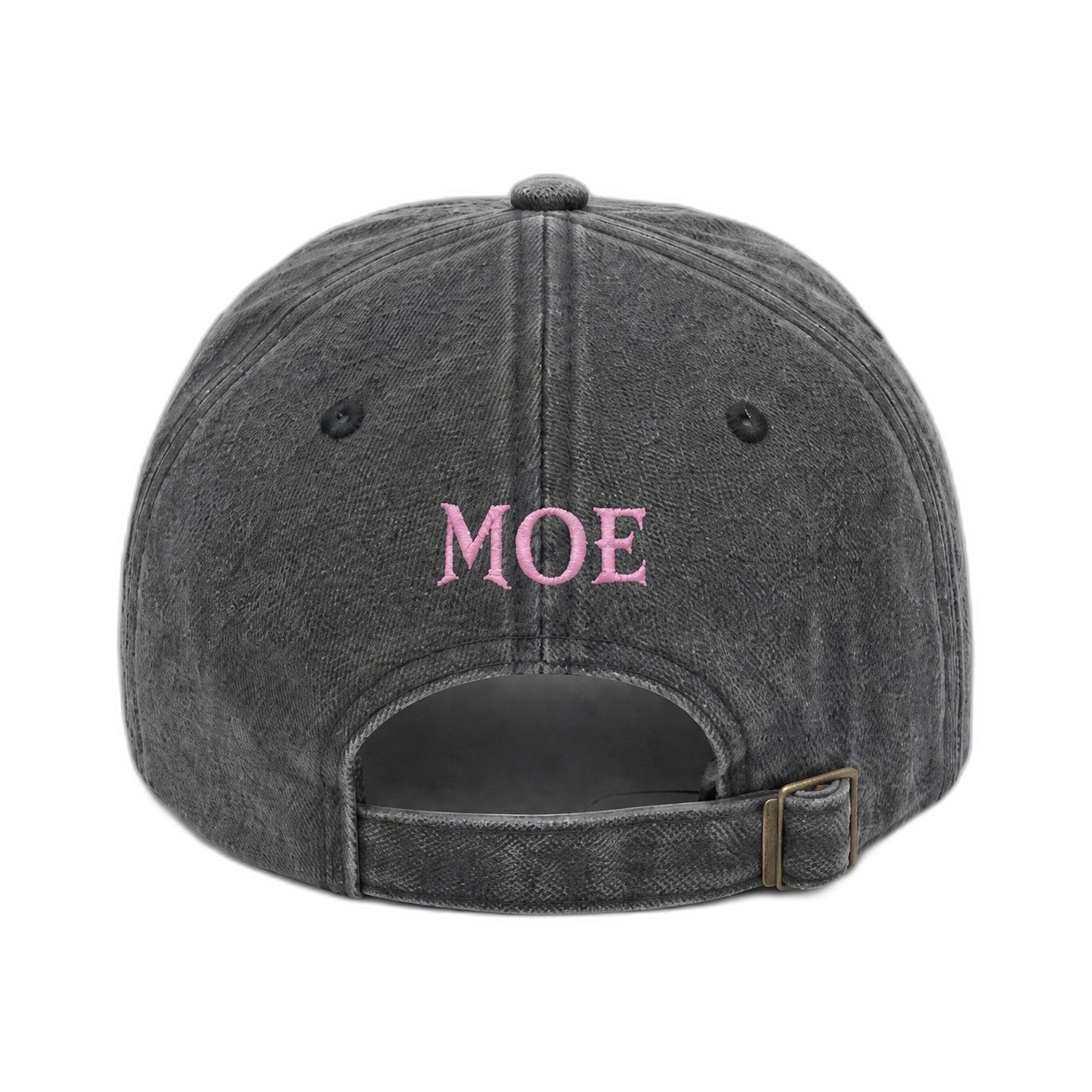 MOE CHARLIE Vintage Cap in Schwarz