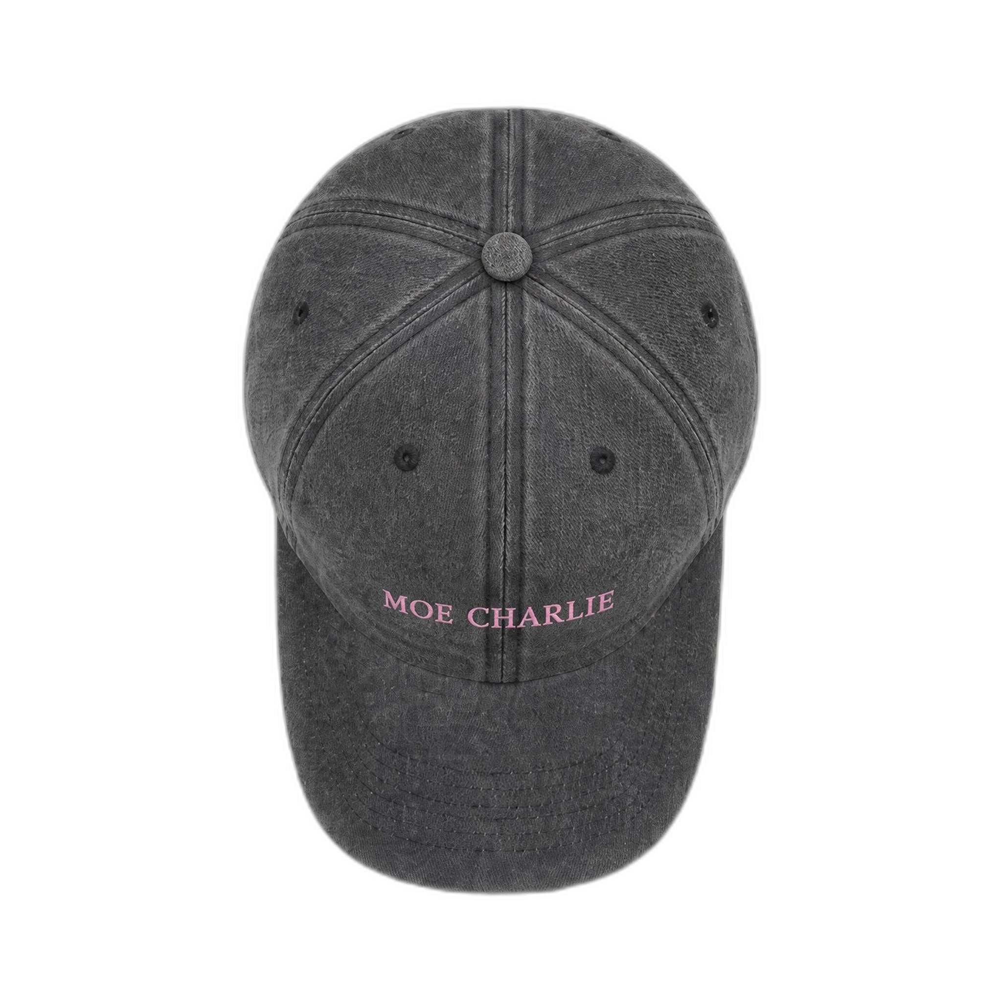 MOE CHARLIE Vintage Cap in Schwarz