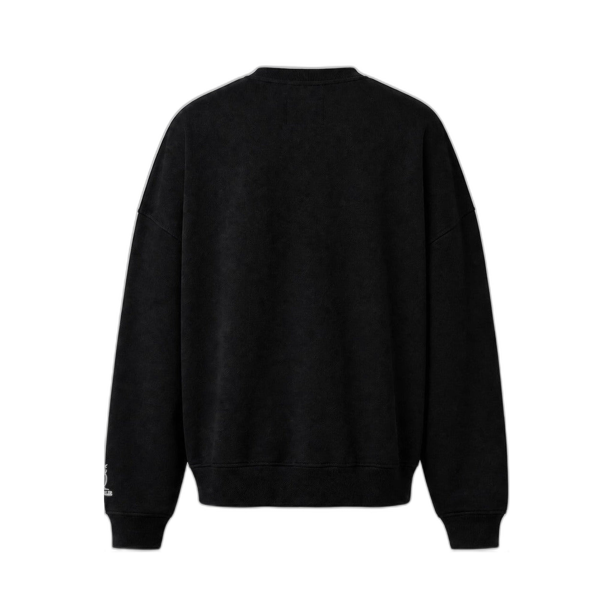 White Logo Sweater in schwarz